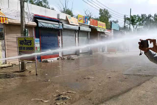 Nuh municipality sanitation workers cleaning city