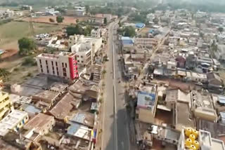 Drone view of Badami