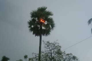 heavy rains and power cutting in east godavari district