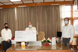 cm jairam get corona donation