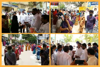 MP Mithun Reddy giving Ramjan Tofa to the people at rajampeta in kadapa