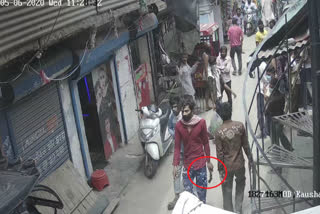 CCTV footage of attackers in Adarsh Nagar Delhi