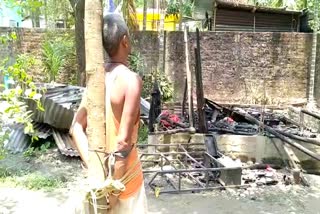 father burn son's house at chirang