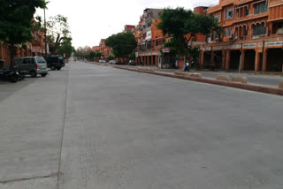 The streets of Jaipur are completely empty