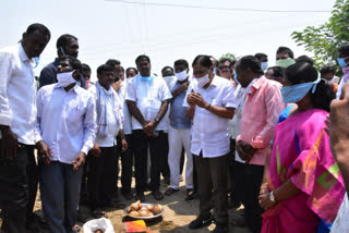 mla Redya nayak started the road works at dubbathanda