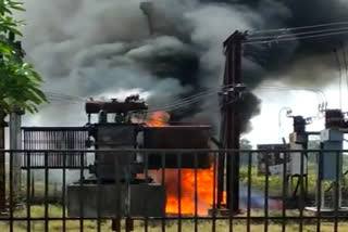 Fire in power station