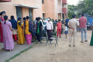 Thermal screening for the families of policemen in hunasoor