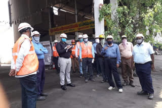 mines safety director ranga rao visited yellandu singareni