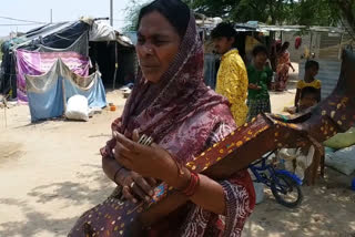 even in the poverty mother stand with her daughter