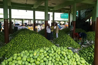 mango price reduced slightly in gaddiannaram market hyderabad