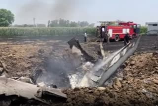 Etv Bharat, Gujarati News, IAF planes crashes in Punjab