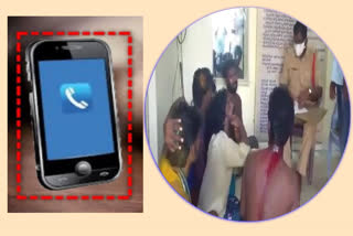 Conflict between the two groups for cell phone at rangampeta in chittoor