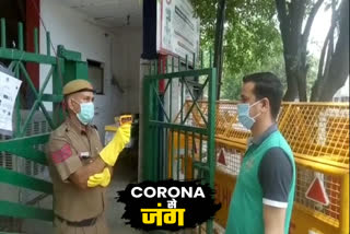 special arrangements made to prevent corona infection in South Rohini police station