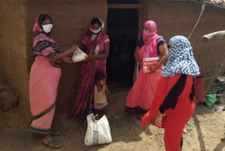 Anganwadi worker and assistant playing the role of Corona warrior in seoni