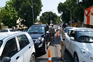 no entry without vehicle passes in chandigarh