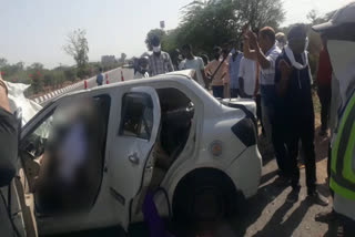 सिरोही में कार एक्सीडेंट,  car accident in sirohi