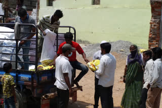 distributed flour to ten thousand families in yadgir karnataka