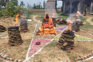 homam was conducted in srikakulam dst amudalavalasa