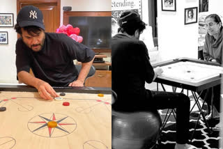 Lockdown diaries, anil kapoor and wife hone carom skills