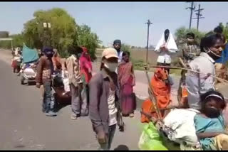 Dozens of workers working on brick kilns migrated from Indore to Lalitpur