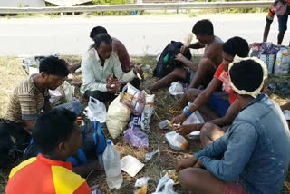 migrant people problems with lockdown in westgodavari district