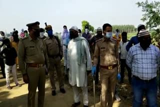 controversy over burial of bodies in etawah