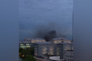 Fire hits Moscow hospital