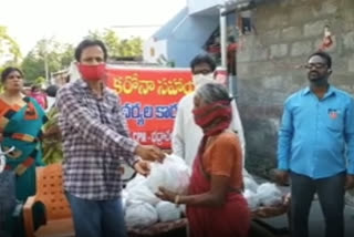 groceries distribution to poor in bhadrachalam