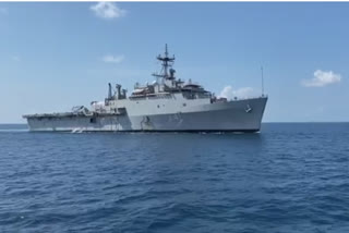 Naval ship arrives in Koch