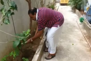 mla vidya sagar rao cleaned his house