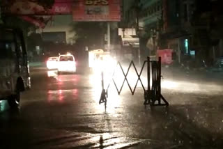 बिजनौर में भारी बारिश.