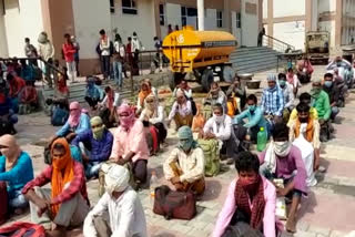 2859 migrant workers returned home from jhajjar by train and buses