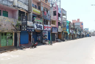 strictly lockdown running at sri potti sriramulu nellore