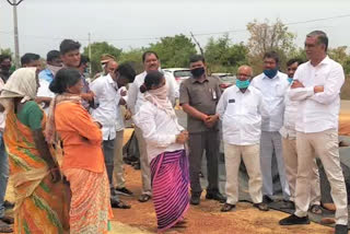 minister Harish Rao toured at Chinnakodur in siddipet district