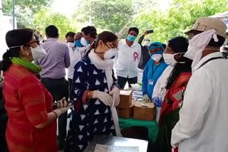 Central medical team visit in Narasaraopeta