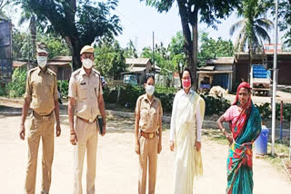 Hojai police rescues destitute woman