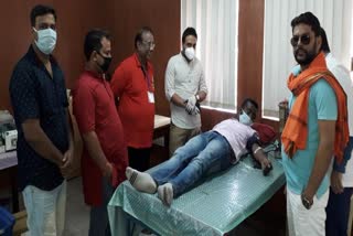 Blood donation camp organized in Jamshedpur
