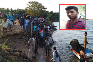 young boy was missing in west godavari dst achanta mandal when swimming in godavari river