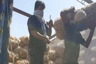 A special train rolled to supply onions to Bangladesh