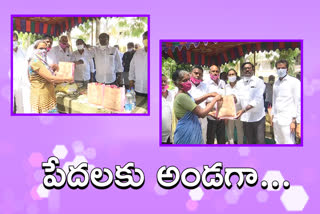 minister-puvvada-ajay-kumar-distributed-the-necessities-to-the-poor-in-khammam