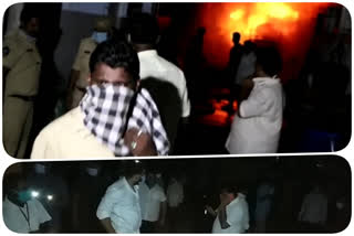 Fire  accident  in Maipadu Balaji Chemicals  at nellore