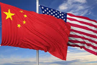 China and US Flag