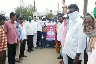 palabhishekam to cm kcr photo at paleru khammam