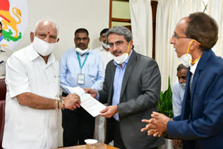 BIAL submitted RS 1 crore donation to CM Relief Fund