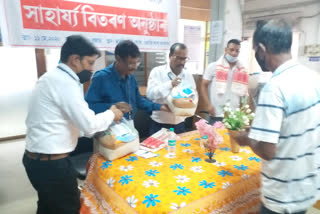 Food distribution to Sanitizer workers at Dhemaji