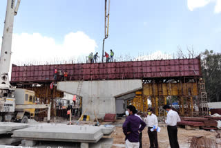 Construction work on the bridge at Balangagar