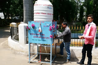 Handwash unit installed as a pilot project in offices of jashpur