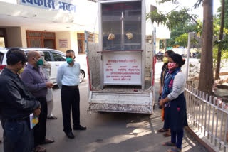 first covid-19 collection booth opened in ballia uttar prades