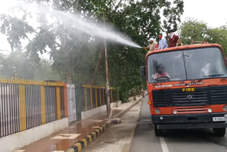 अलवर की खबर, sanitization of parks