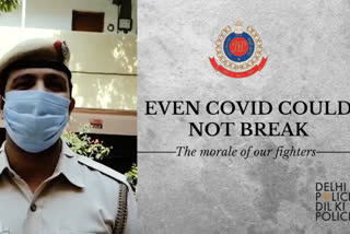 delhi police officer look after the corna infected police personal family